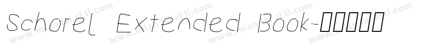 Schorel Extended Book字体转换